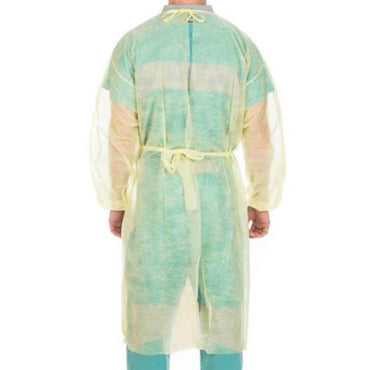 Cardinal Health™ Protective Procedure Gown One Size Fits Most Yellow NonSterile Not Rated Disposable (466476_PK)