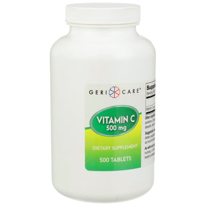 Geri-Care® Vitamin C Supplement Ascorbic Acid 500 mg Strength Tablet 500 per Bottle (689197_BT)