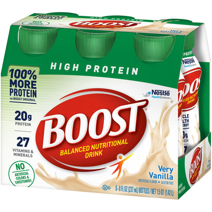 Boost® High Protein Oral Supplement Very Vanilla Flavor Liquid 8 oz. Bottle (778933_CS)