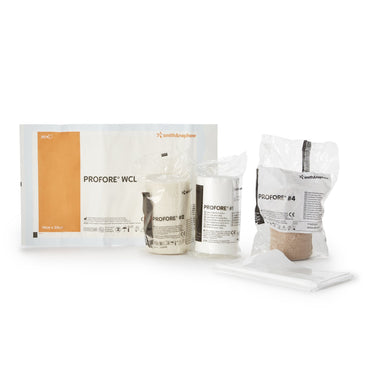 Profore Lite 3 Layer Compression Bandage System Self-Adherent / Tape Closure Tan / White NonSterile Low Compression (684175_PK)