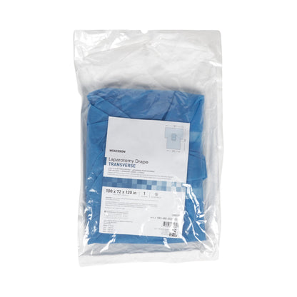 McKesson Abdominal Drape Transverse Laparotomy Drape 100 W X 72 W X 120 L Inch Sterile (1101292_CS)