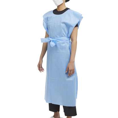 HPK Industries Patient Exam Gown X-Large Blue Disposable (914877_CS)