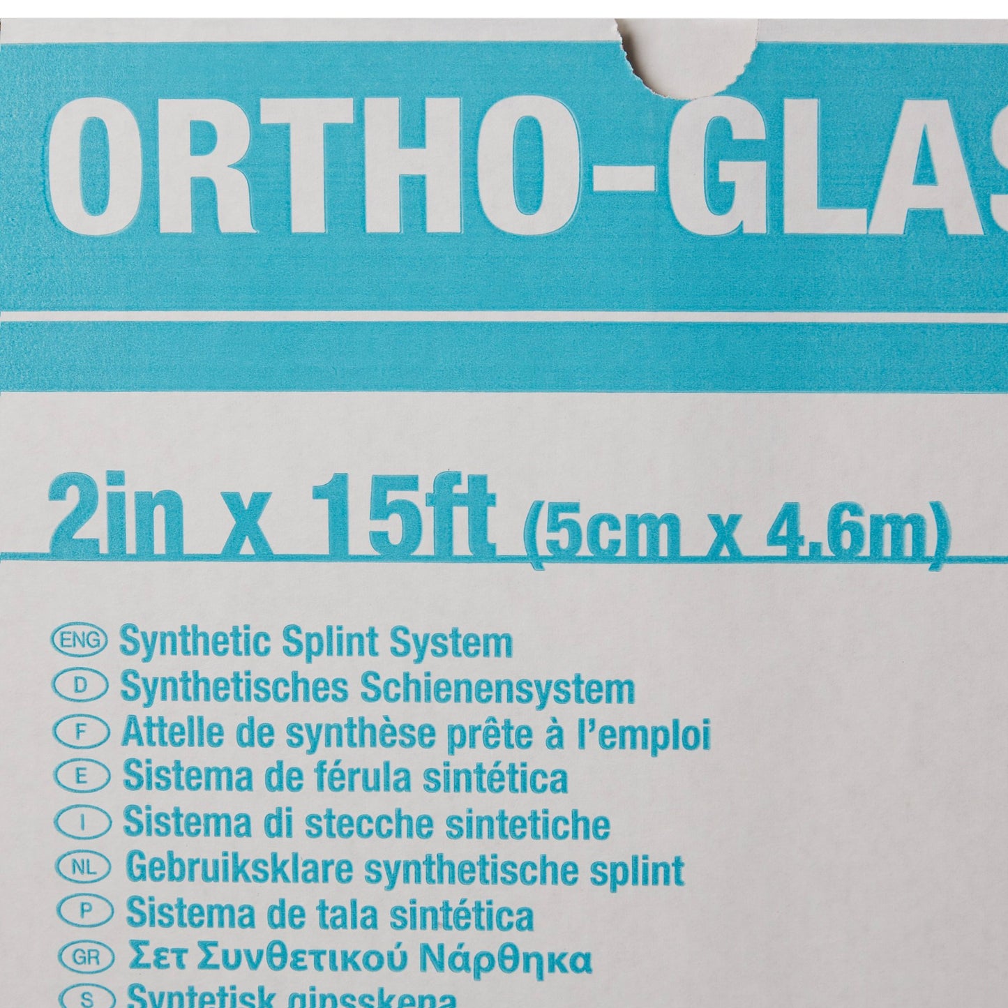 ORTHO-GLASS® Padded Splint Roll 2 Inch X 15 Foot Fiberglass White (282603_EA)