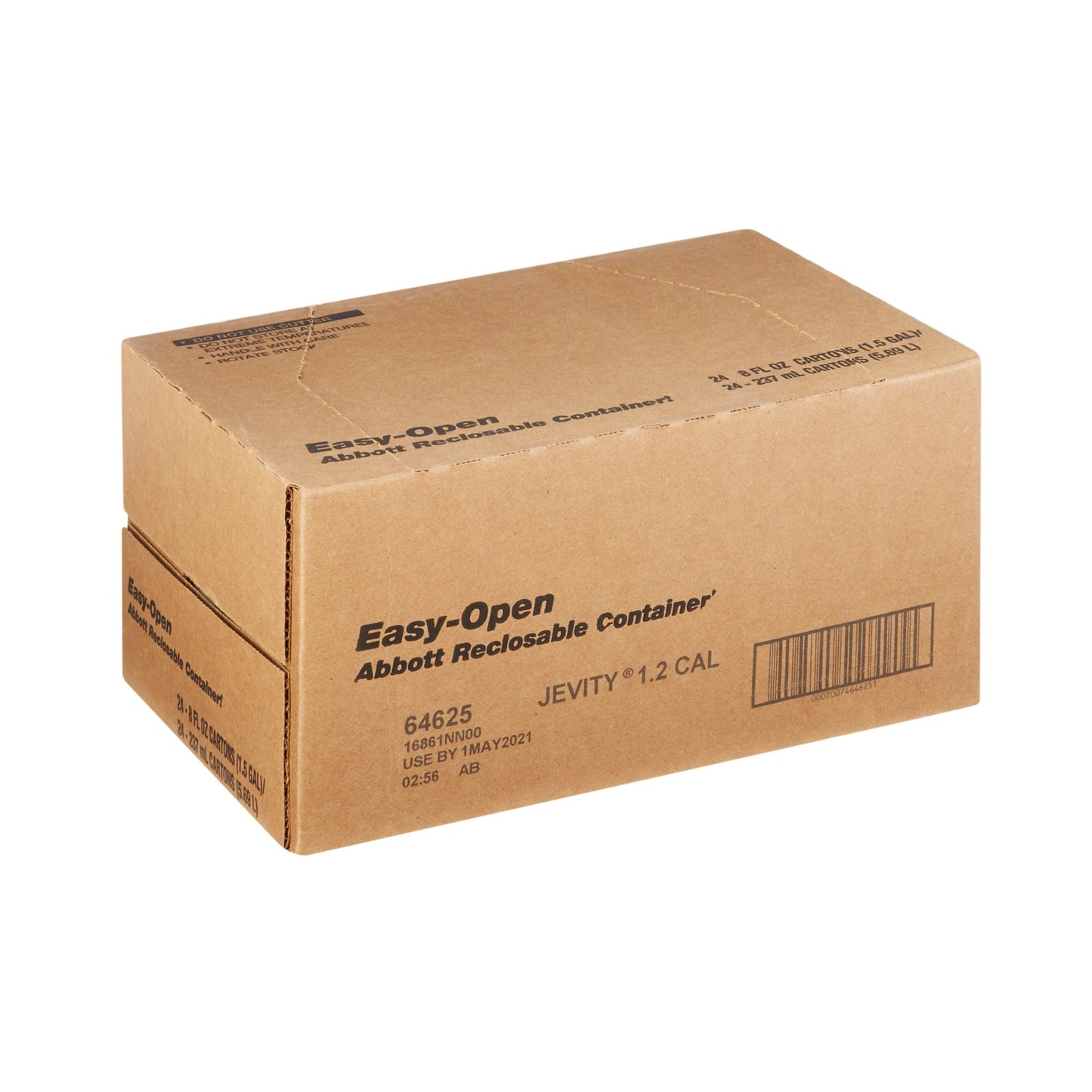 Jevity® 1.2 Cal with Fiber Tube Feeding Formula Unflavored Liquid 8 oz. Reclosable Carton (1048205_CS)