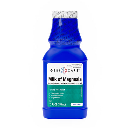 Milk of Magnesia Laxative Mint Flavor Liquid 12 oz. Magnesium Hydroxide (864441_CS)