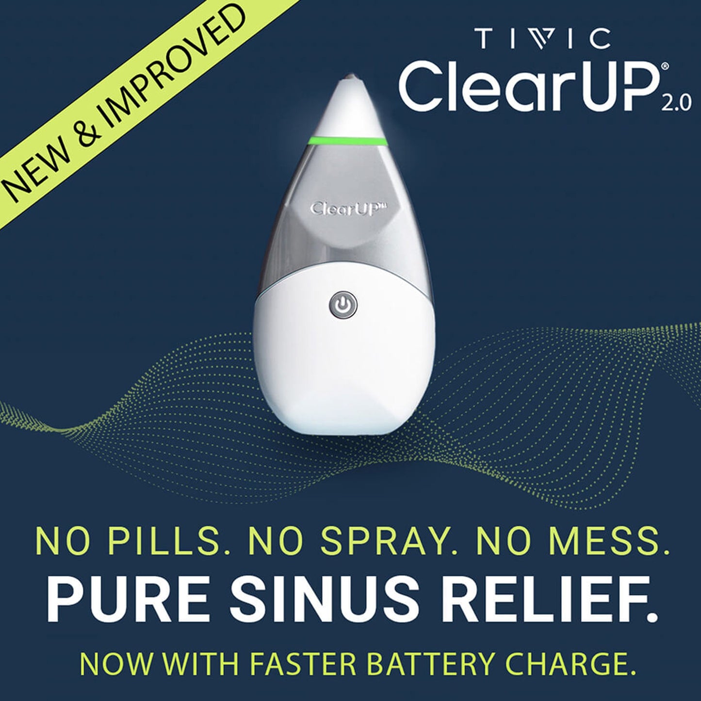 Tivic ClearUP® 2.0 Bioelectronic Sinus Relief Device Tivic ClearUP® 2.0 (1246880_EA)