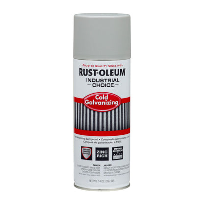 Rust-Oleum® Industrial Choice Galvanizing Compound Spray, Metallic, 14 oz Aerosol Can, 6/Carton (RST1685830CT)