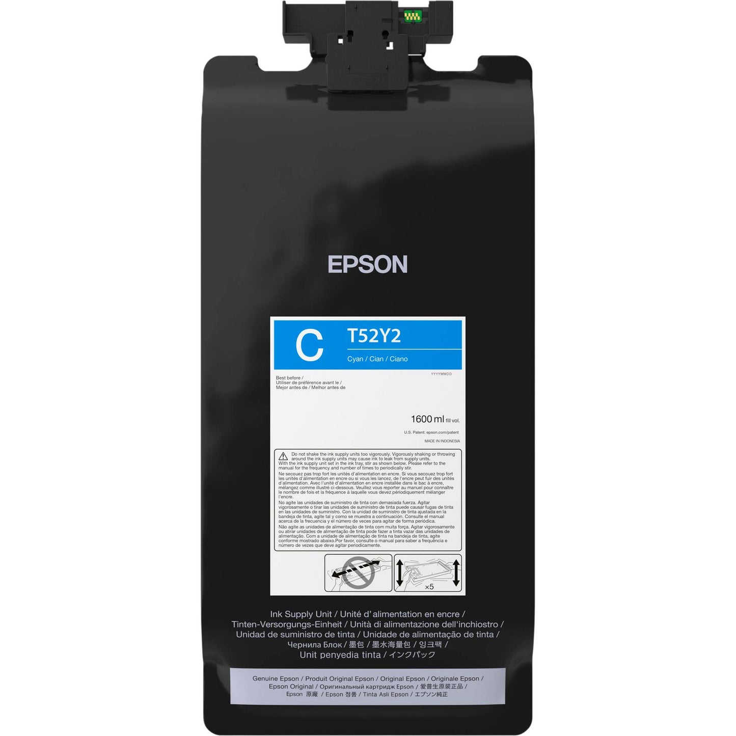 Epson® T52Y220 (T52Y) High-Capacity Ink, Cyan (EPST52Y220)