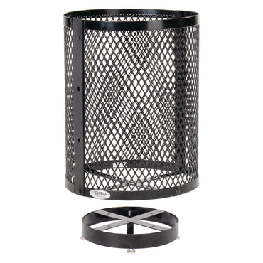 global-industrial-outdoor-diamond-steel-trash-can-with-base-36-gal-black-gbe261948bkd_2