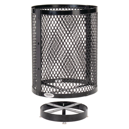 global-industrial-outdoor-diamond-steel-trash-can-with-base-36-gal-black-gbe261948bkd_2