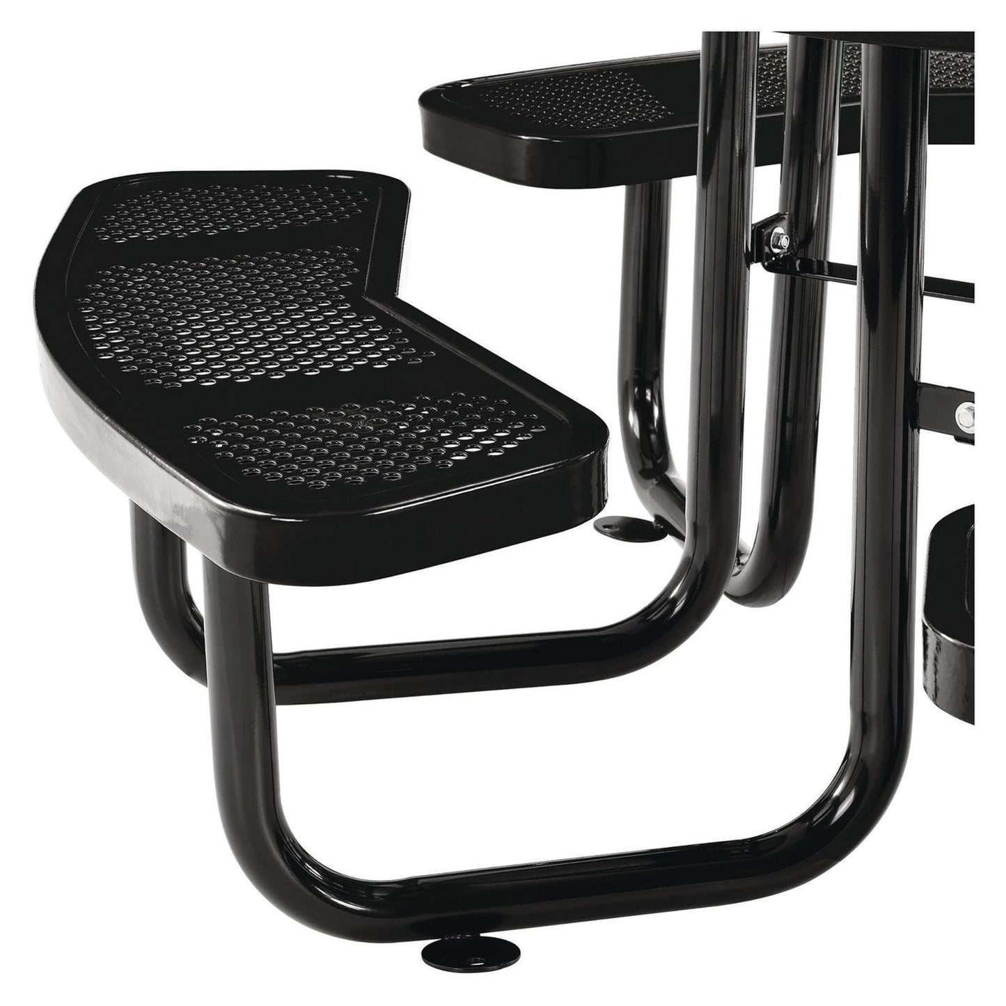 global-industrial-perforated-steel-picnic-table-round-46-dia-x-29-5h-black-top-black-base-legs-gbe262078bk_2