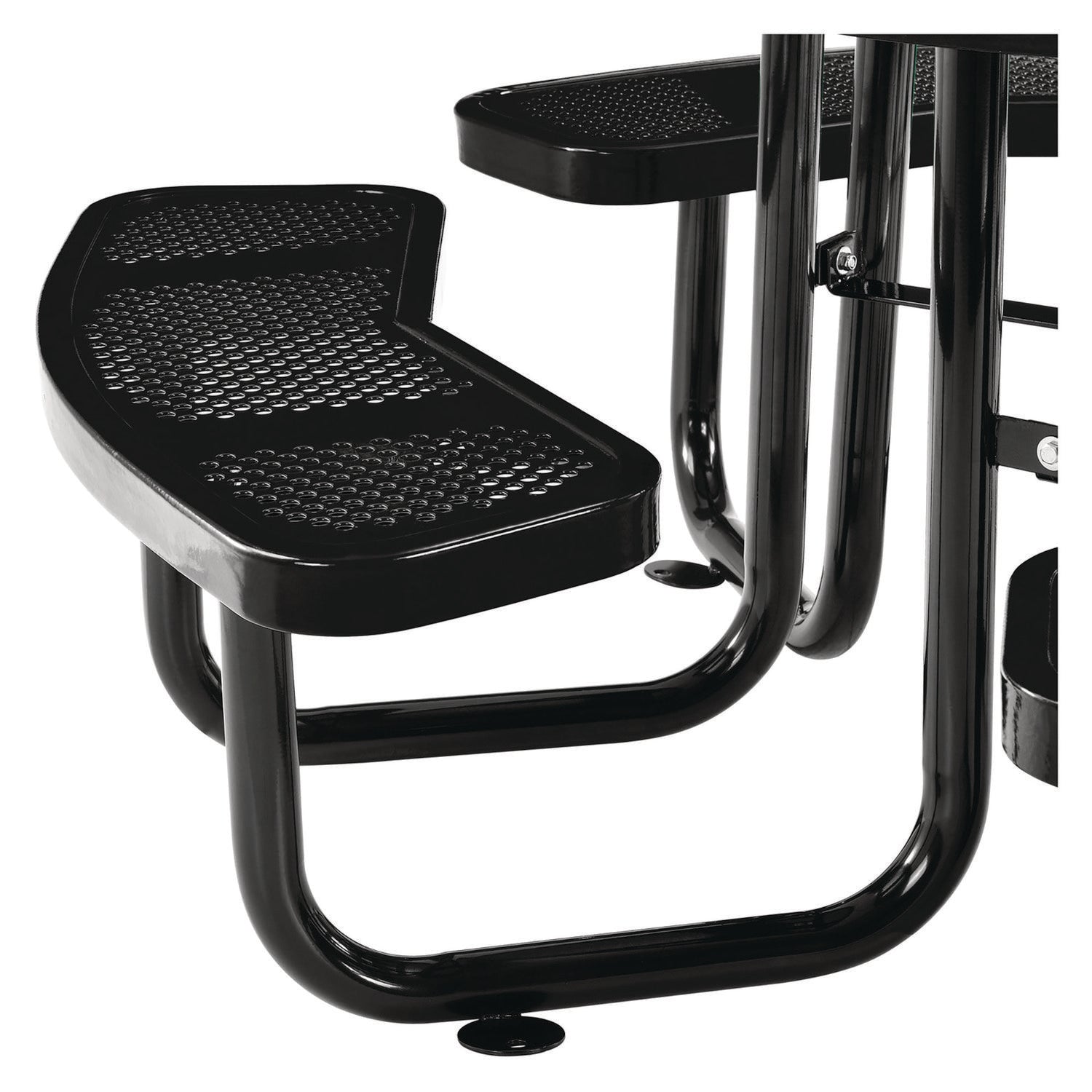 global-industrial-perforated-steel-picnic-table-round-46-dia-x-29-5h-black-top-black-base-legs-gbe262078bk_2