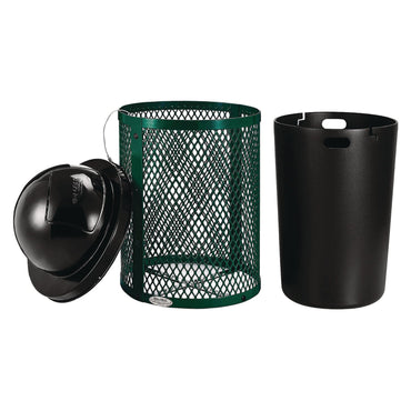 global-industrial-outdoor-diamond-steel-trash-can-36-gal-dome-lid-green-gbe261948gn_2