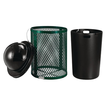 global-industrial-outdoor-diamond-steel-trash-can-36-gal-dome-lid-green-gbe261948gn_2