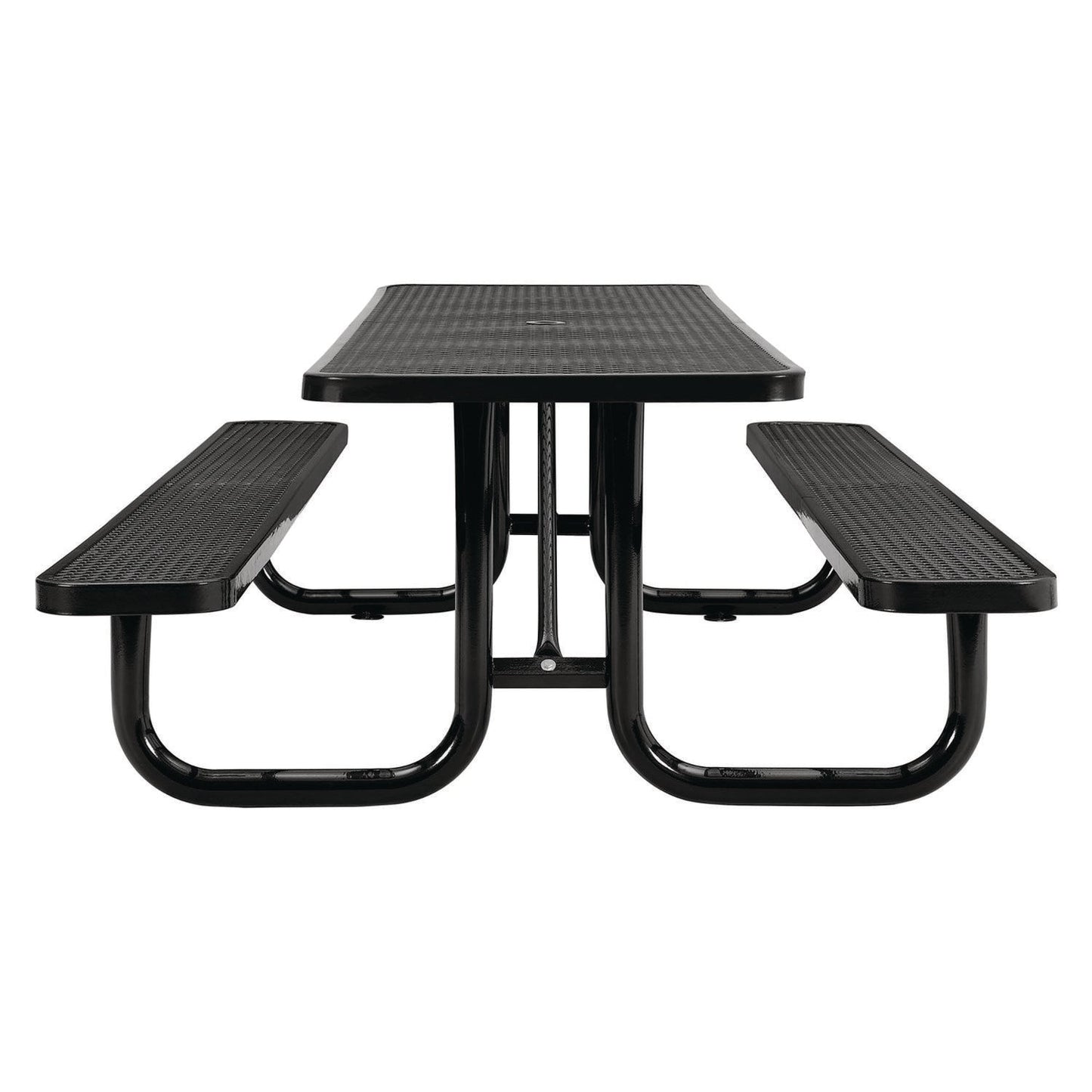 global-industrial-expanded-steel-picnic-table-rectangular-96-x-62-x-29-5-black-top-black-base-legs-gbe277153bk_3