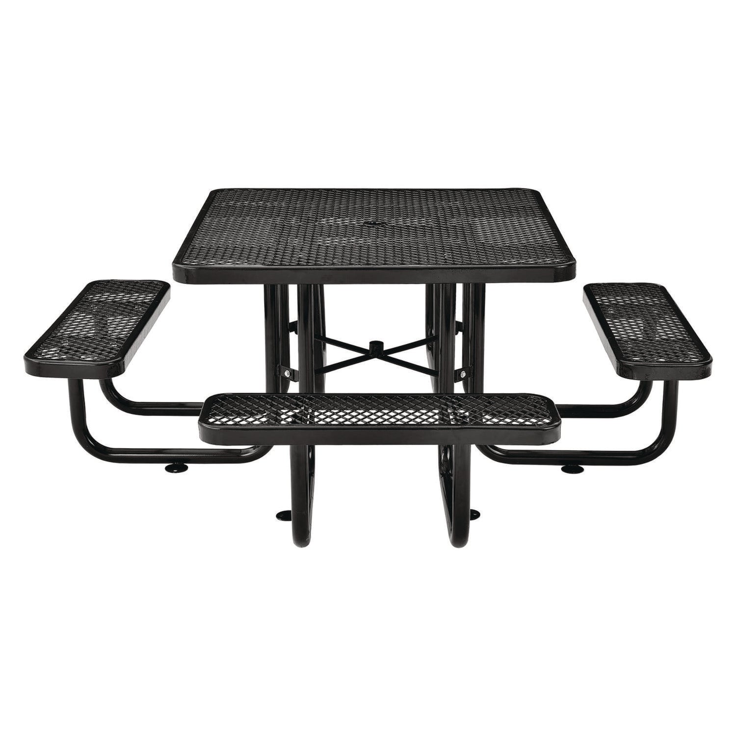 global-industrial-expanded-steel-picnic-table-square-81-x-81-x-29-5-black-top-black-base-legs-gbe277151bk_3