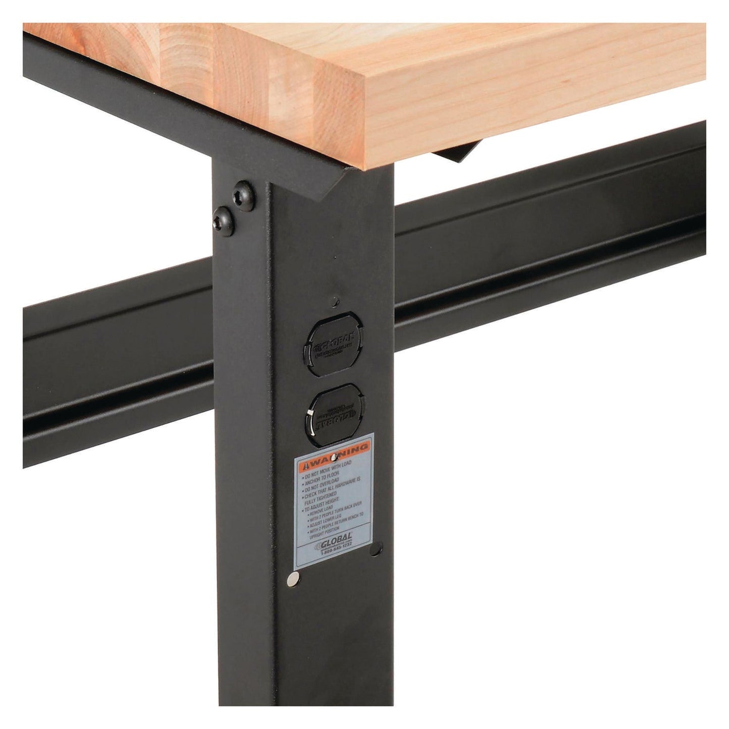 global-industrial-standard-duty-butcher-block-top-adjustable-height-workbench-2-000-lbs-48-x-30-x-30-88-to-36-88-maple-black-gbe319076_3