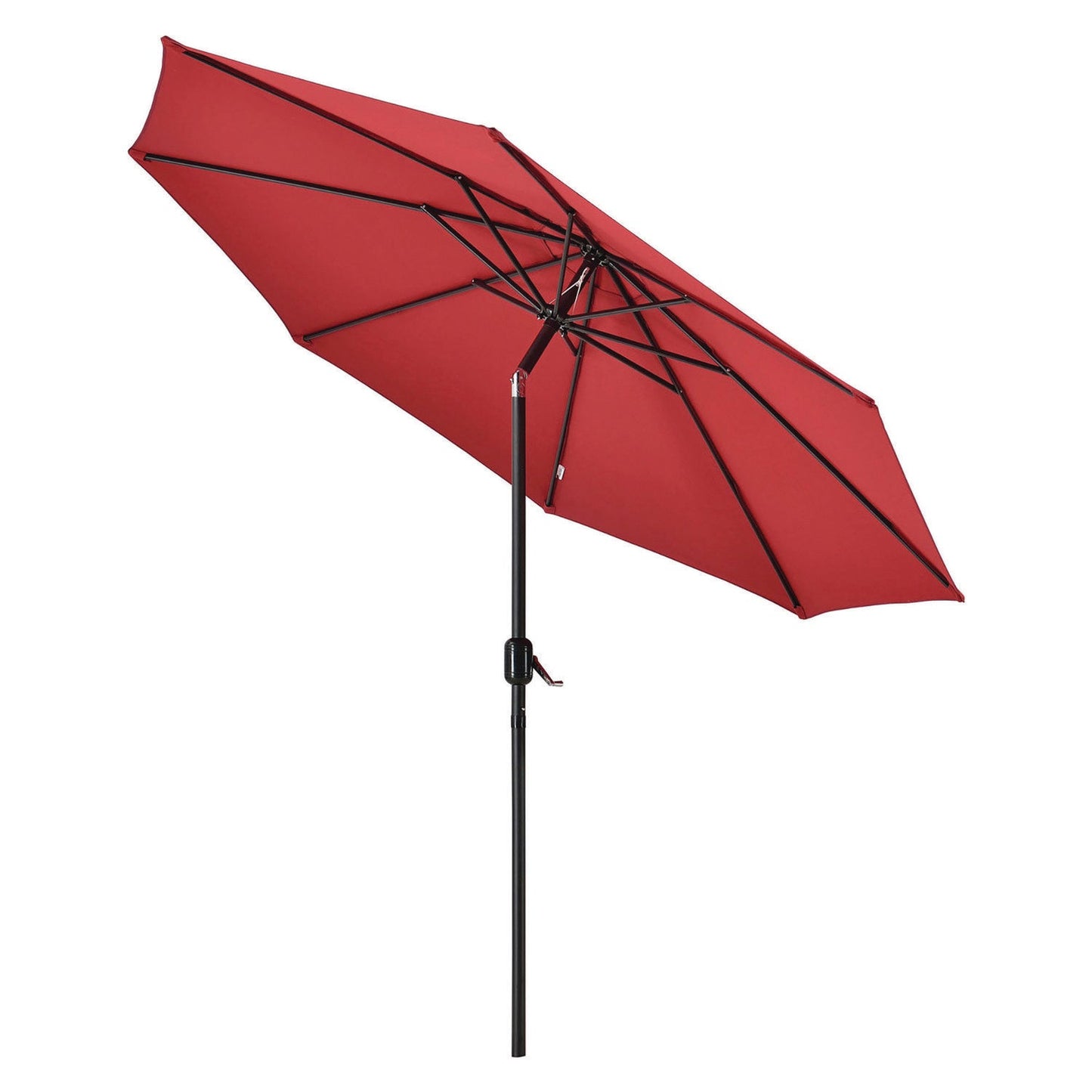 global-industrial-outdoor-umbrella-with-tilt-mechanism-102-span-94-long-red-canopy-black-handle-gbe262070_4