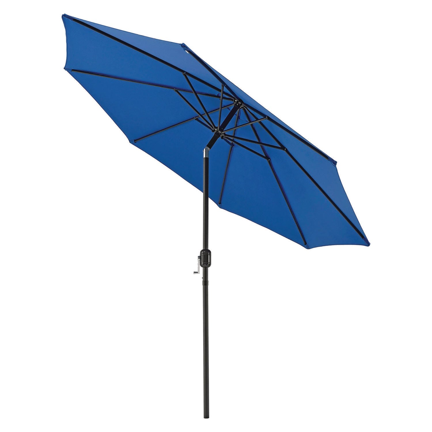 global-industrial-outdoor-umbrella-with-tilt-mechanism-102-span-94-long-blue-canopy-black-handle-gbe436970_4