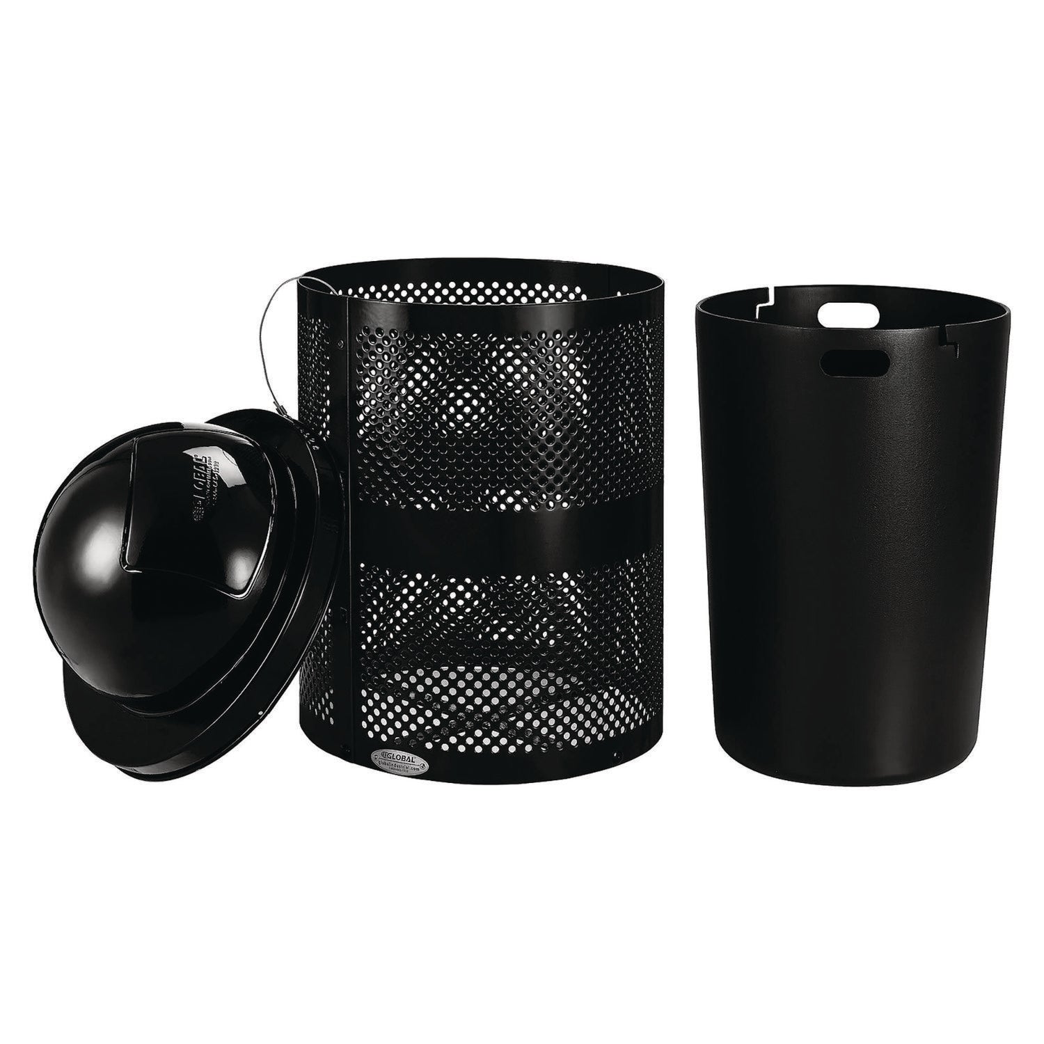 global-industrial-outdoor-perforated-steel-trash-can-with-dome-lid-36-gal-steel-black-gbe261949bk_3