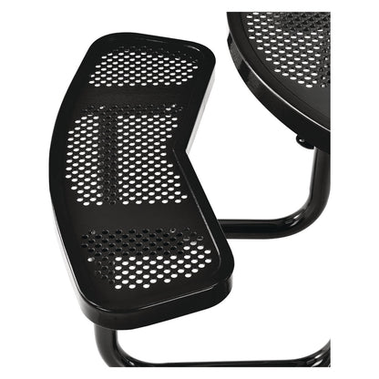 global-industrial-perforated-steel-picnic-table-round-46-dia-x-29-5h-black-top-black-base-legs-gbe262078bk_3