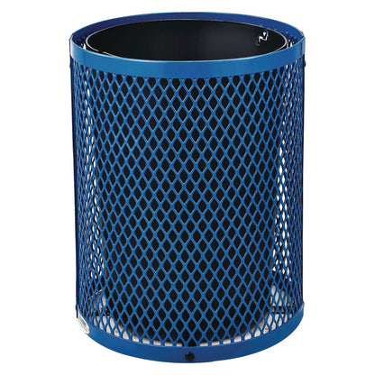 global-industrial-outdoor-diamond-steel-trash-can-36-gal-dome-lid-blue-gbe261948bl_3