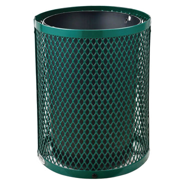 global-industrial-outdoor-diamond-steel-trash-can-36-gal-green-gbe261924gn_2