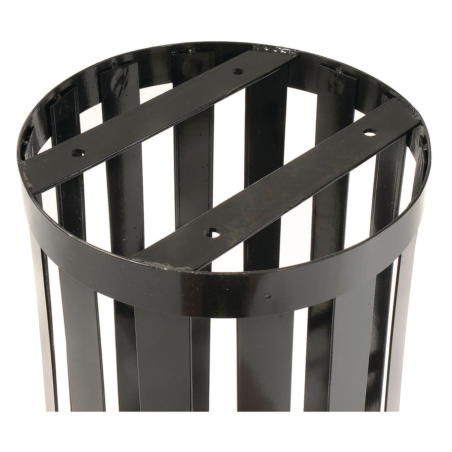 global-industrial-outdoor-slatted-steel-trash-can-24-gal-black-gbe237725bk_2