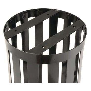 global-industrial-outdoor-slatted-steel-trash-can-24-gal-black-gbe237725bk_2
