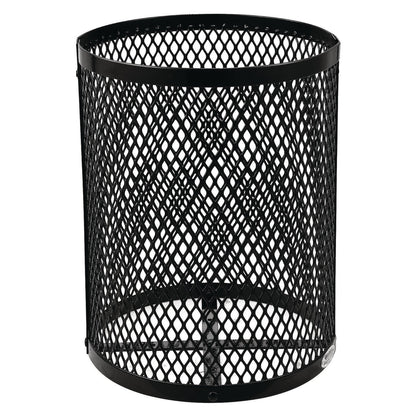 global-industrial-outdoor-diamond-steel-trash-can-rain-bonnet-lid-36-gal-black-gbe261926bk_2