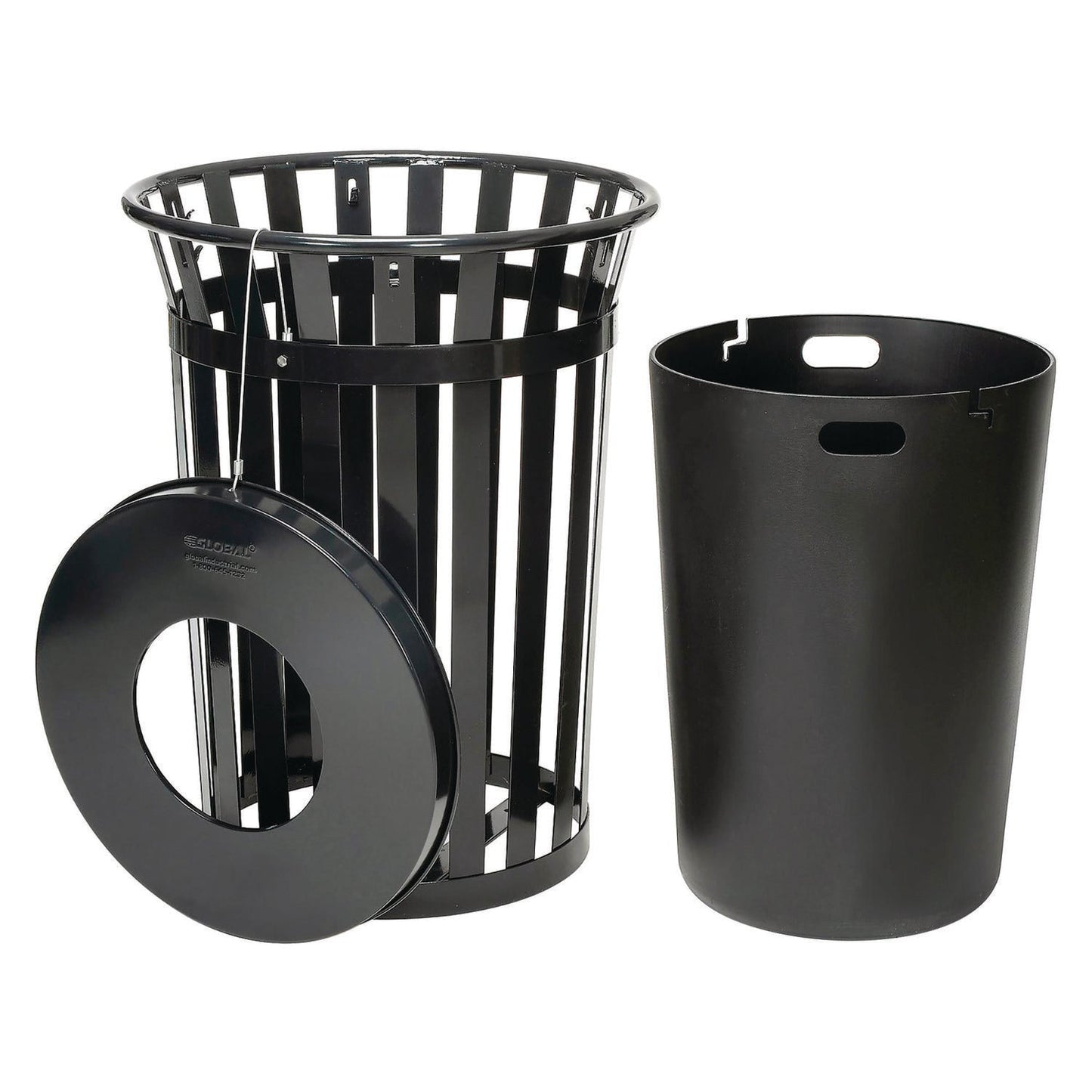 global-industrial-outdoor-slatted-steel-trash-can-36-gal-black-gbe237726bk_2