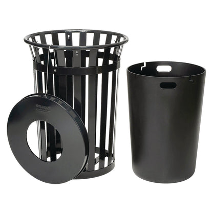 global-industrial-outdoor-slatted-steel-trash-can-36-gal-black-gbe237726bk_2