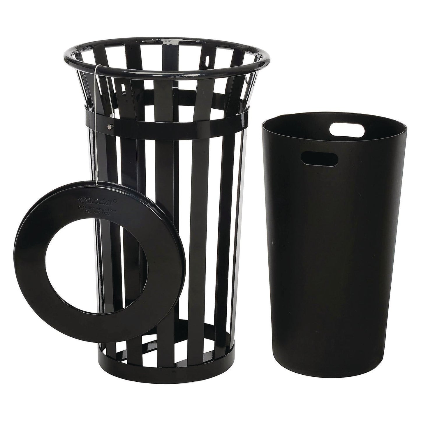 global-industrial-outdoor-slatted-steel-trash-can-24-gal-black-gbe237725bk_3