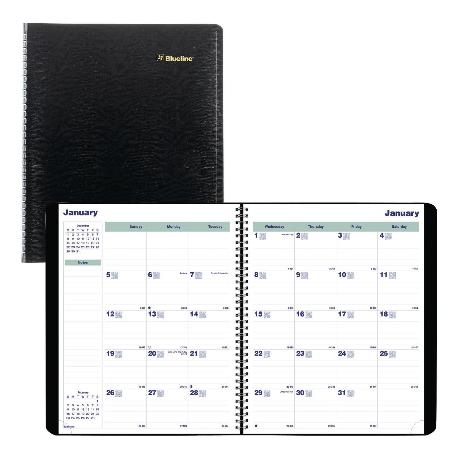 blueline-plan-and-link-monthly-planner-11-x-9-06-black-cover-16-months-sept-2024-to-dec-2025-redc151281t_2