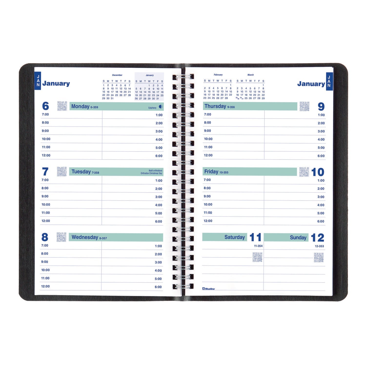 blueline-plan-and-link-weekly-planner-8-x-5-black-cover-12-month-jan-to-dec-2025-redc507581t_3