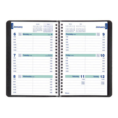 blueline-plan-and-link-weekly-planner-8-x-5-black-cover-12-month-jan-to-dec-2025-redc507581t_3