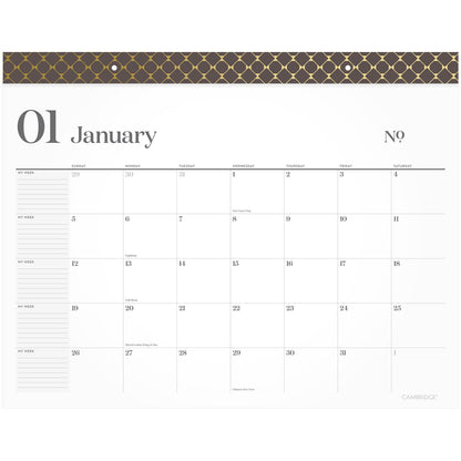 cambridge-workstyle-monthly-desk-pad-calendar-21-75-x-17-white-sheets-brown-gold-headband-clear-corners-12-month-jan-dec-2025-aag160670404_3