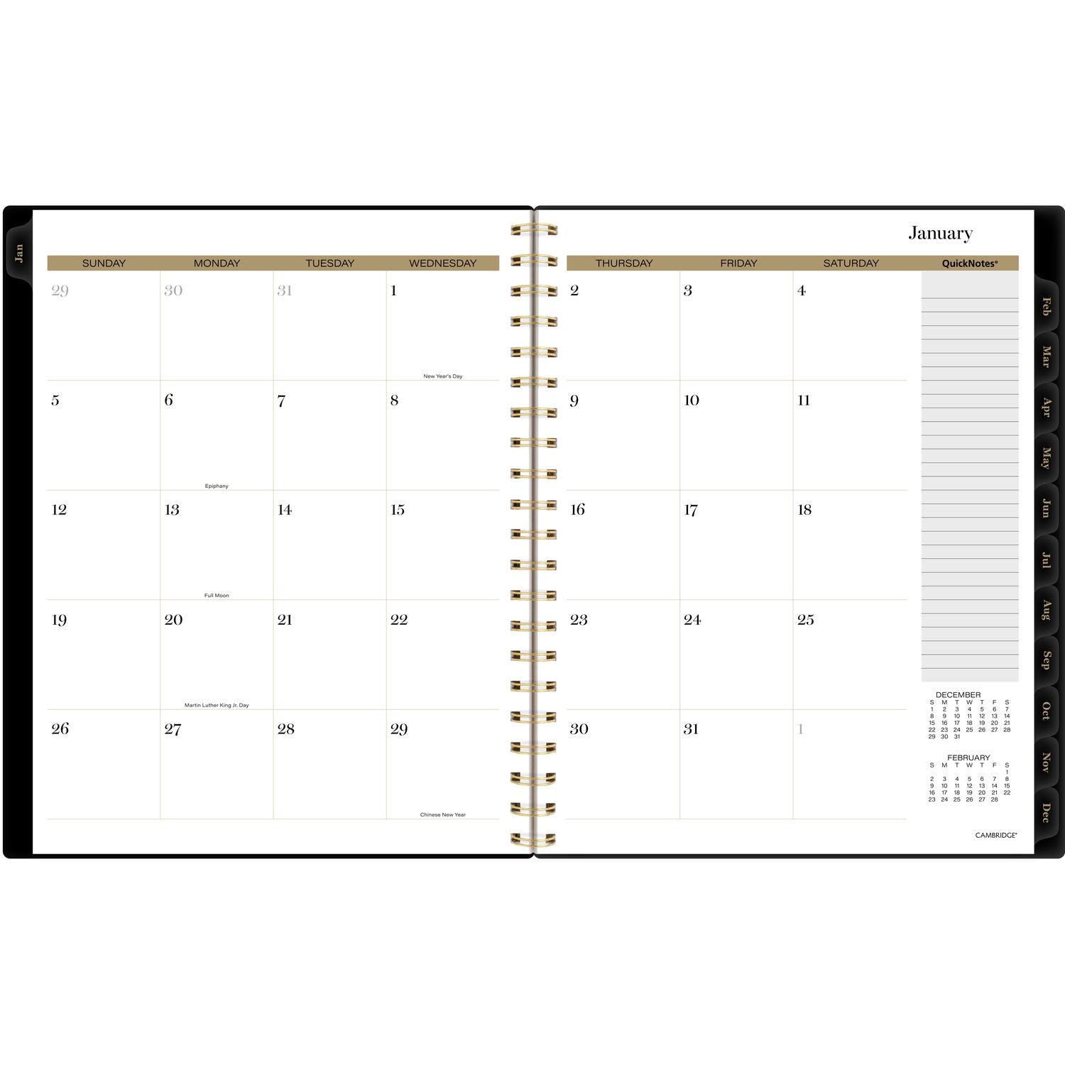 cambridge-radiate-weekly-monthly-planner-stylized-solar-eclipse-artwork-11-x-9-25-black-gold-cover-12-month-jan-to-dec-2025-aag1725905_3