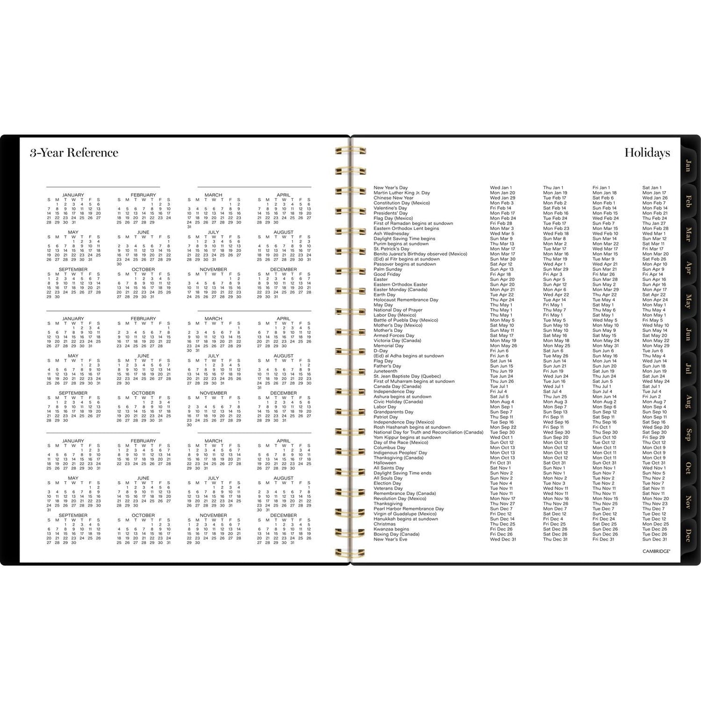 cambridge-radiate-weekly-monthly-planner-stylized-solar-eclipse-artwork-11-x-9-25-black-gold-cover-12-month-jan-to-dec-2025-aag1725905_5