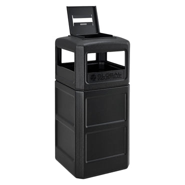 global-industrial-square-plastic-waste-receptacle-ashtray-lid-with-open-sides-42-gal-black-gbe641540bk_2