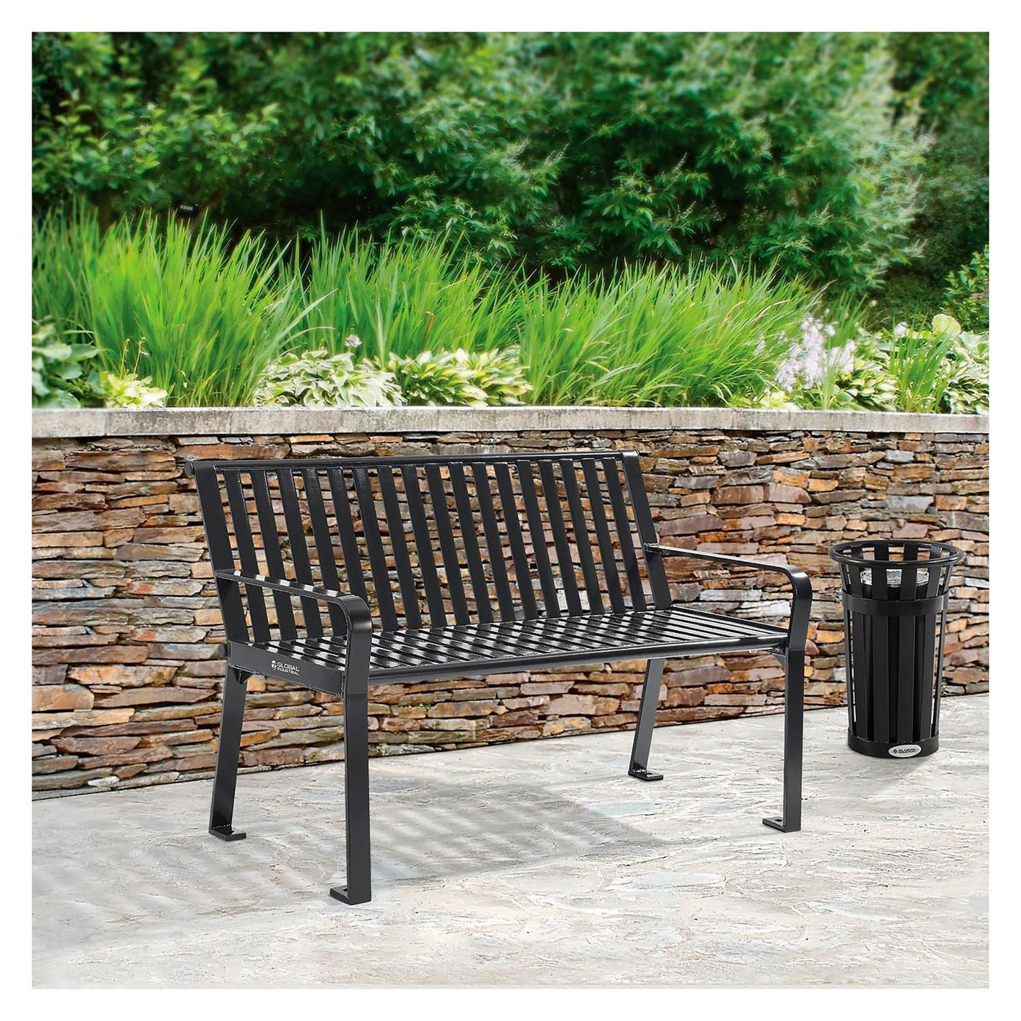 global-industrial-steel-slat-benches-with-back-48-x-27-x-31-black-gbe694853bkkd_3