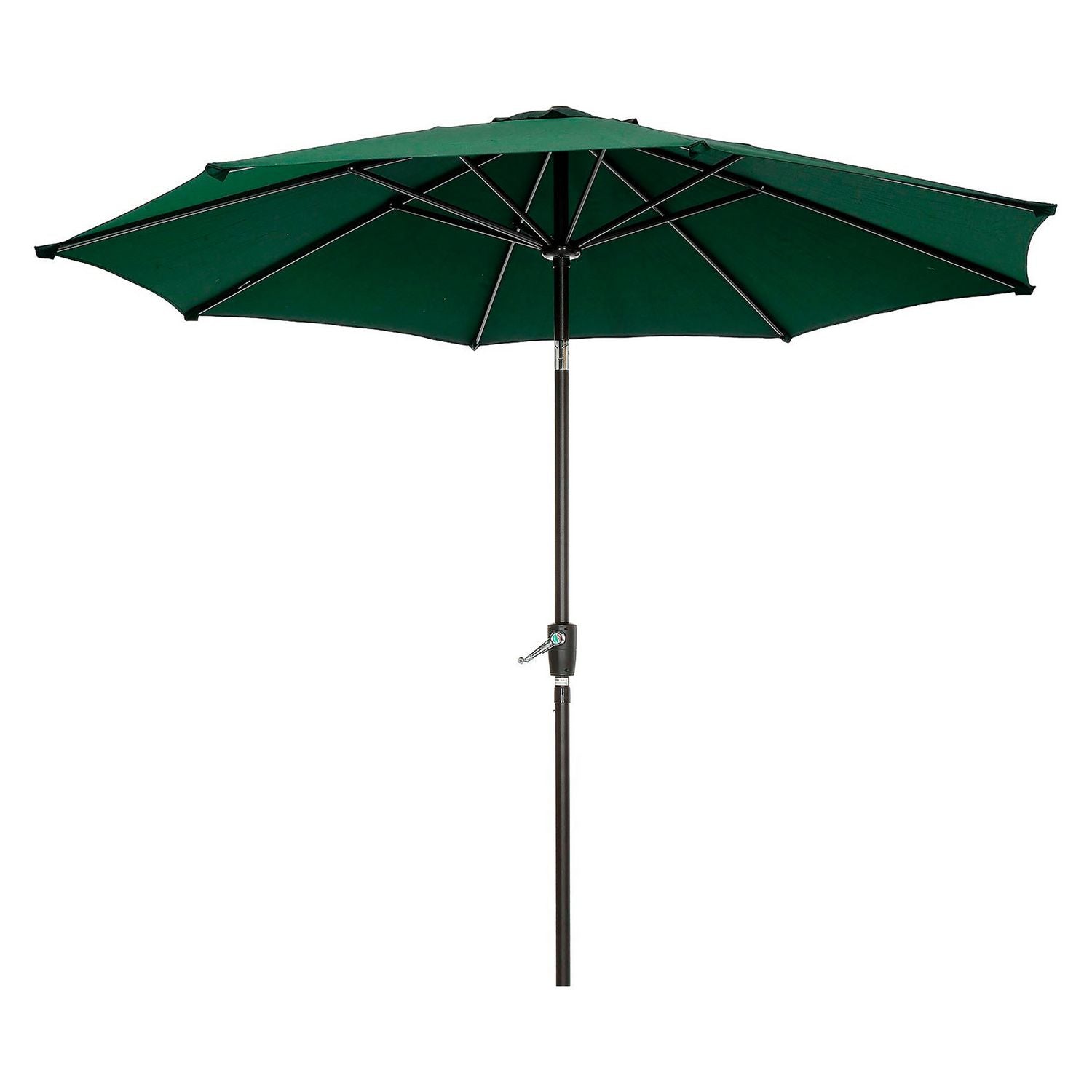 global-industrial-outdoor-umbrella-with-tilt-mechanism-102-span-94-long-green-canopy-black-handle-gbe695329_2