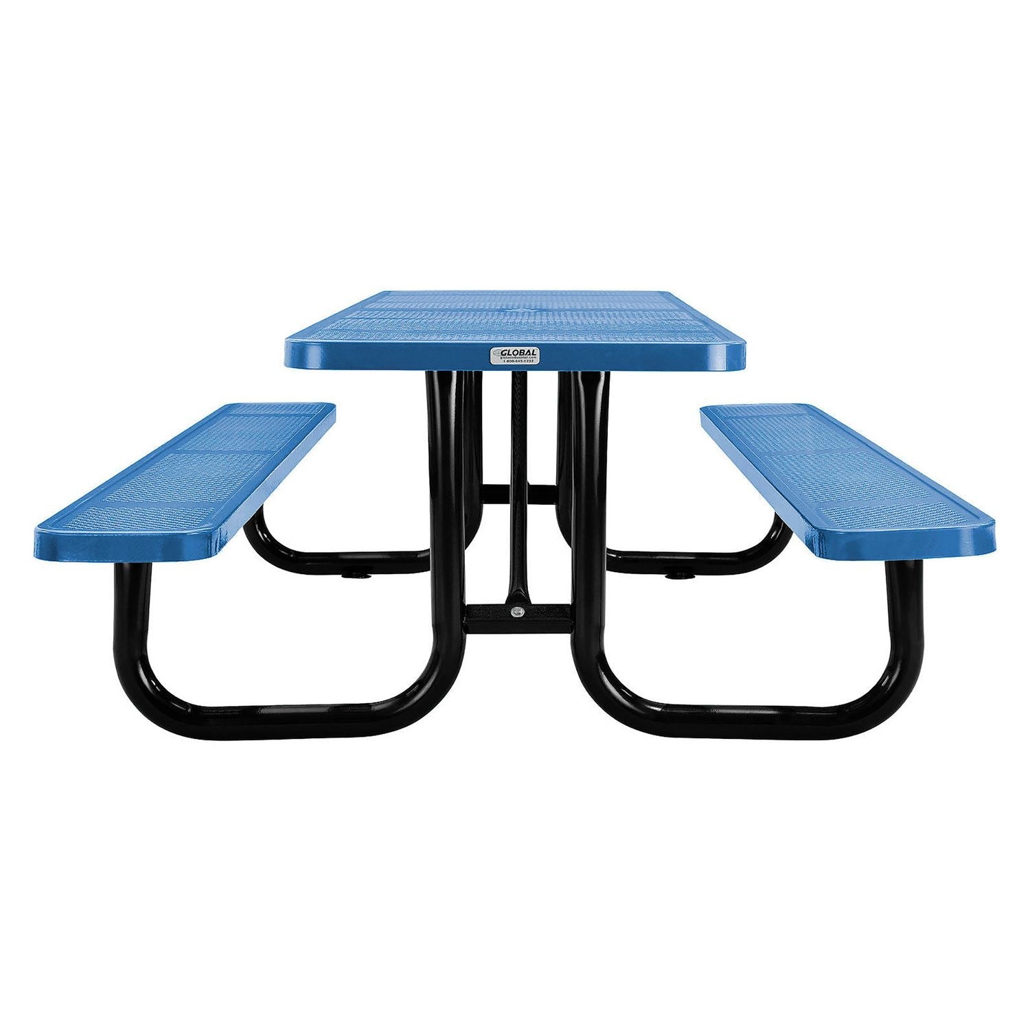 global-industrial-perforated-steel-picnic-table-rectangular-72-x-62-x-29-5-blue-top-blue-base-legs-gbe694555bl_4