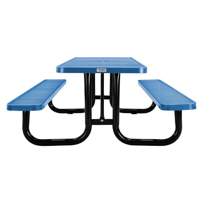 global-industrial-perforated-steel-picnic-table-rectangular-72-x-62-x-29-5-blue-top-blue-base-legs-gbe694555bl_4