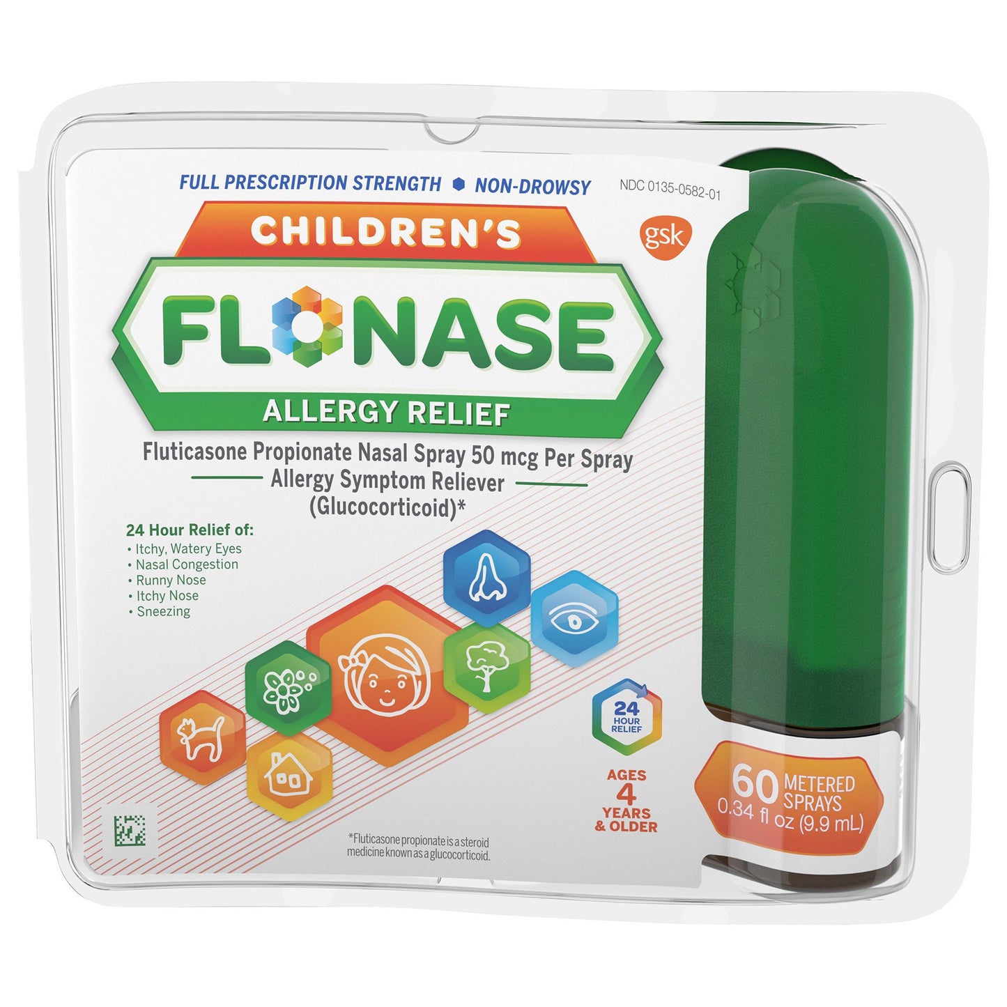 Flonase® Allergy Relief 50 mcg Strength Nasal Spray 60 Dose (1183491_EA)