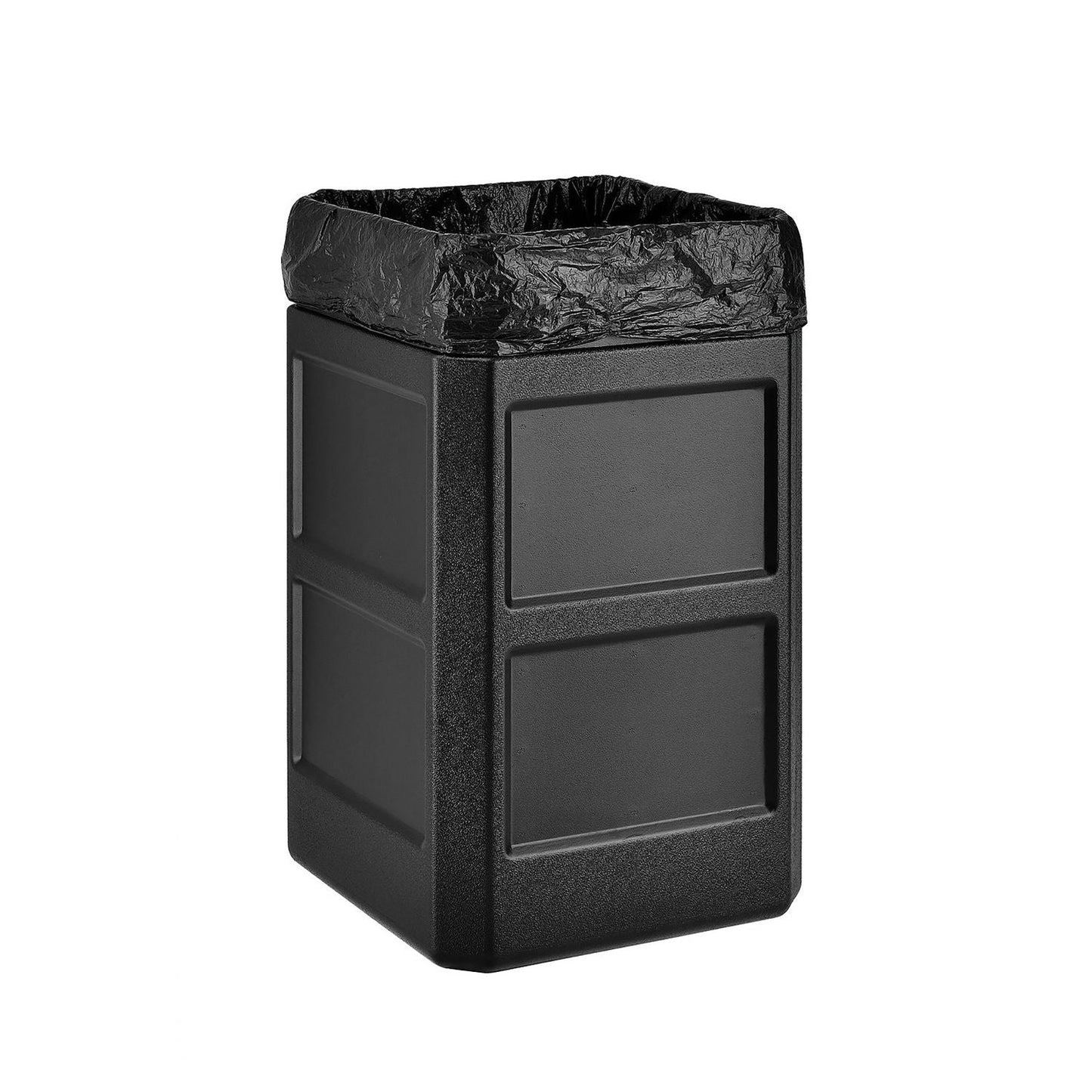 global-industrial-square-plastic-waste-receptacle-dome-lid-with-open-sides-42-gal-black-gbe641414bk_3
