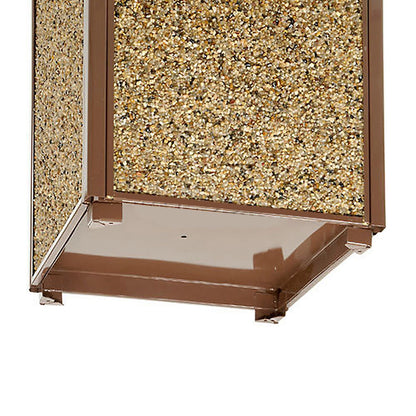 global-industrial-stone-panel-all-weather-trash-receptacle-urn-open-ashtray-top-24-gal-steel-brown-gbe238243bn_2