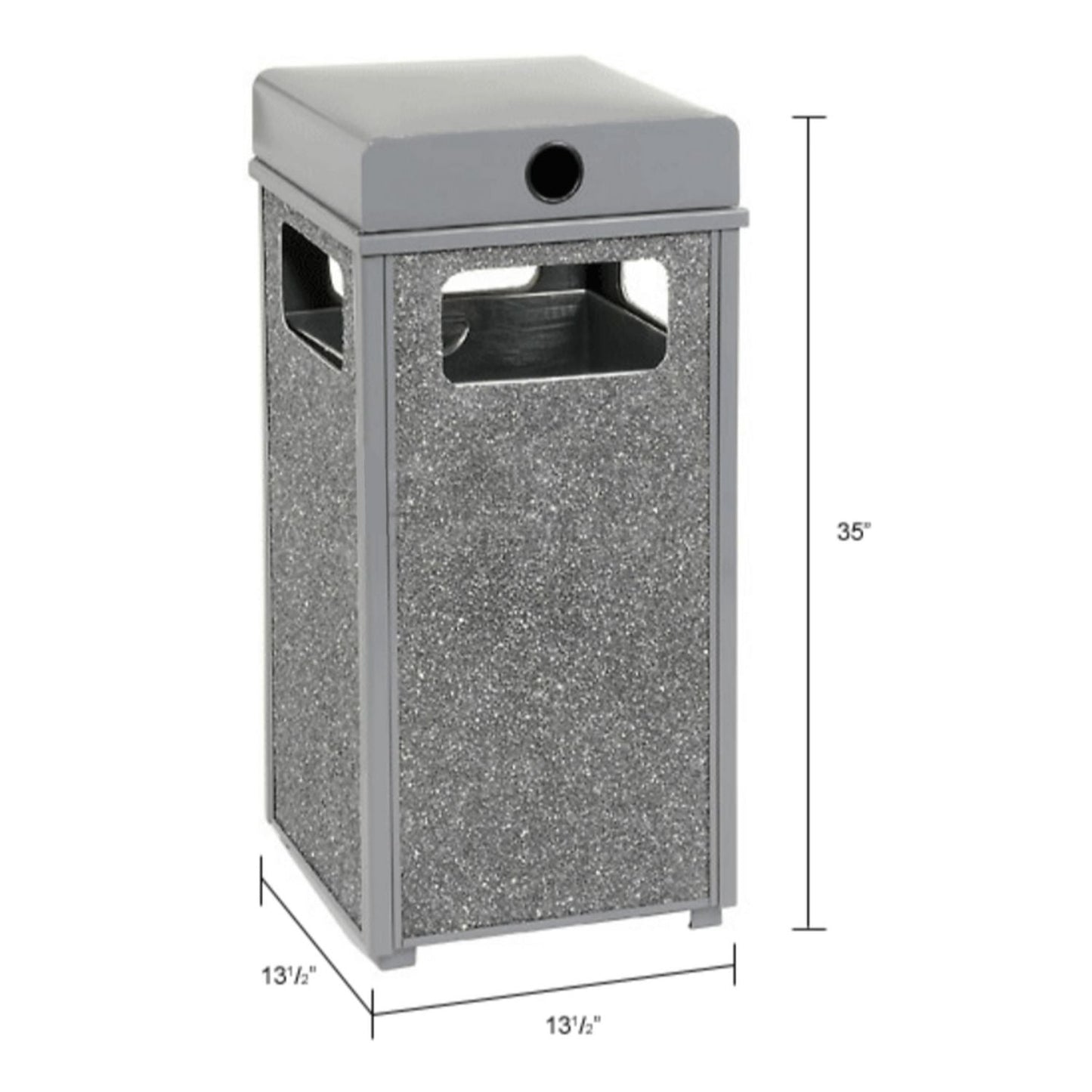 global-industrial-stone-panel-all-weather-trash-receptacle-urn-12-gal-steel-gray-gbe239576gy_2