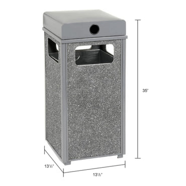 global-industrial-stone-panel-all-weather-trash-receptacle-urn-12-gal-steel-gray-gbe239576gy_2