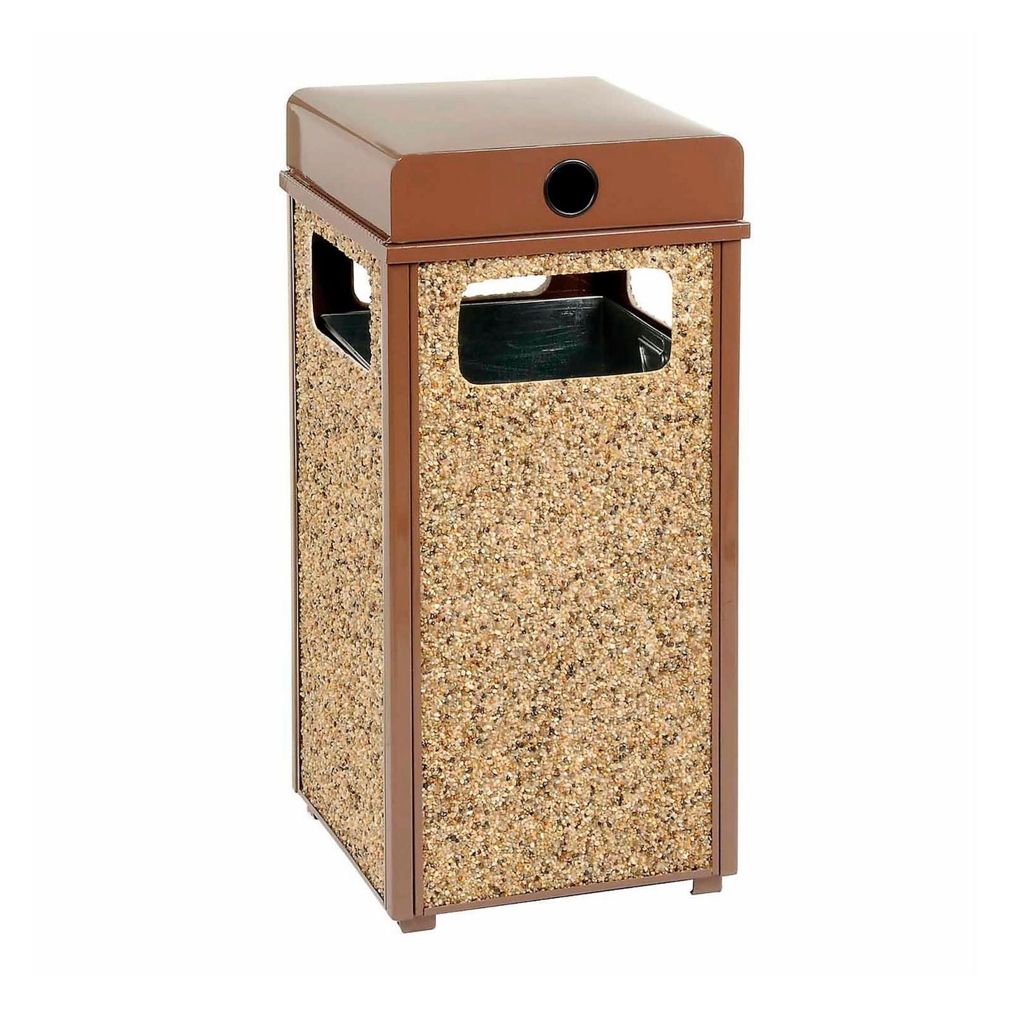 global-industrial-stone-panel-all-weather-trash-receptacle-urn-12-gal-steel-brown-gbe239576bn_1